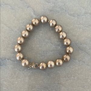 Genuine Tiffany’s Silver Bead Bracelet - Women's Jewelry